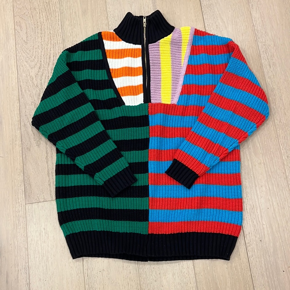 Staud Hampton Sweater Cabana Stripe